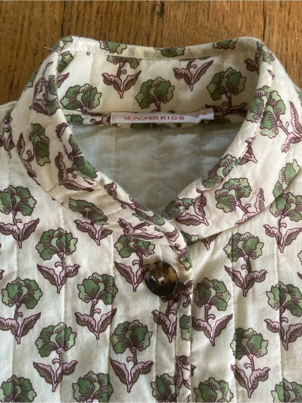 French Fall Quilted Kids Jacket 10T- Monoprix
